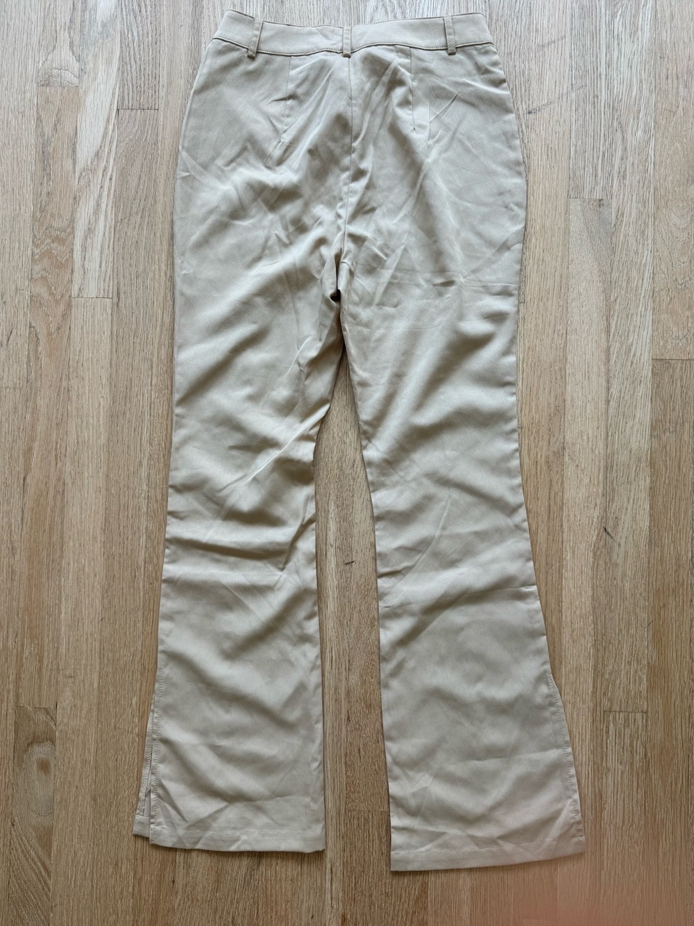 Cider Beige Flared Chinos
